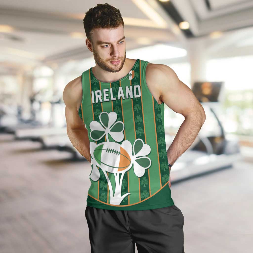 Custom Rugby Ireland Men Tank Top Irish Lucky Shamrock