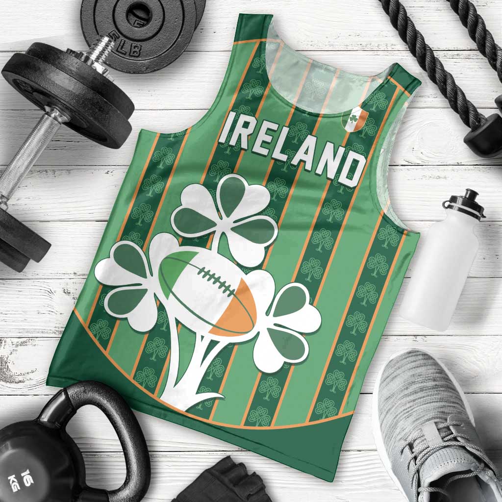 Custom Rugby Ireland Men Tank Top Irish Lucky Shamrock