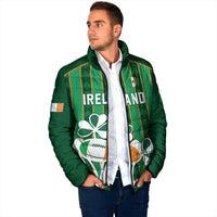 Custom Rugby Ireland Padded Jacket Irish Lucky Shamrock