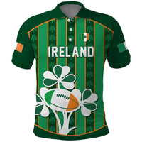 Custom Rugby Ireland Polo Shirt Irish Lucky Shamrock