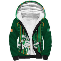 Custom Rugby Ireland Sherpa Hoodie Irish Lucky Shamrock