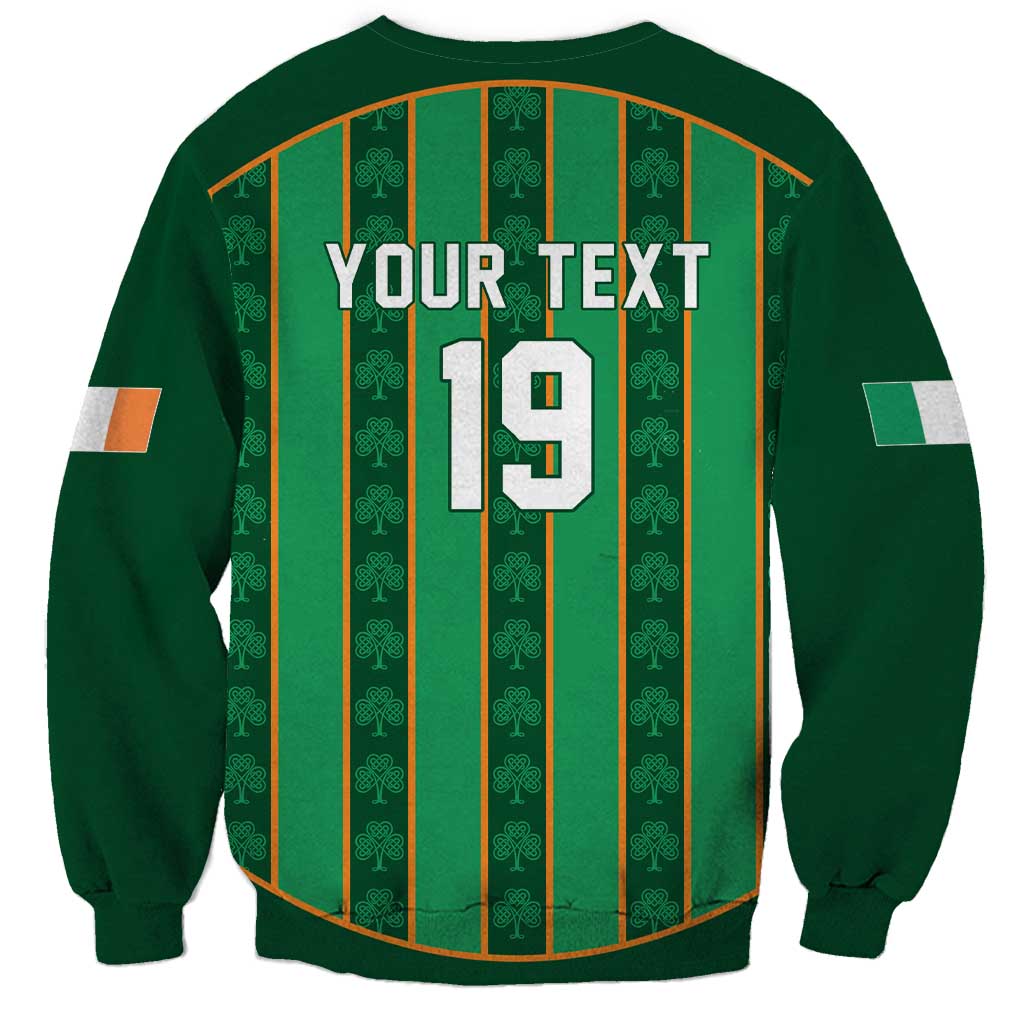 Custom Rugby Ireland Sweatshirt Irish Lucky Shamrock