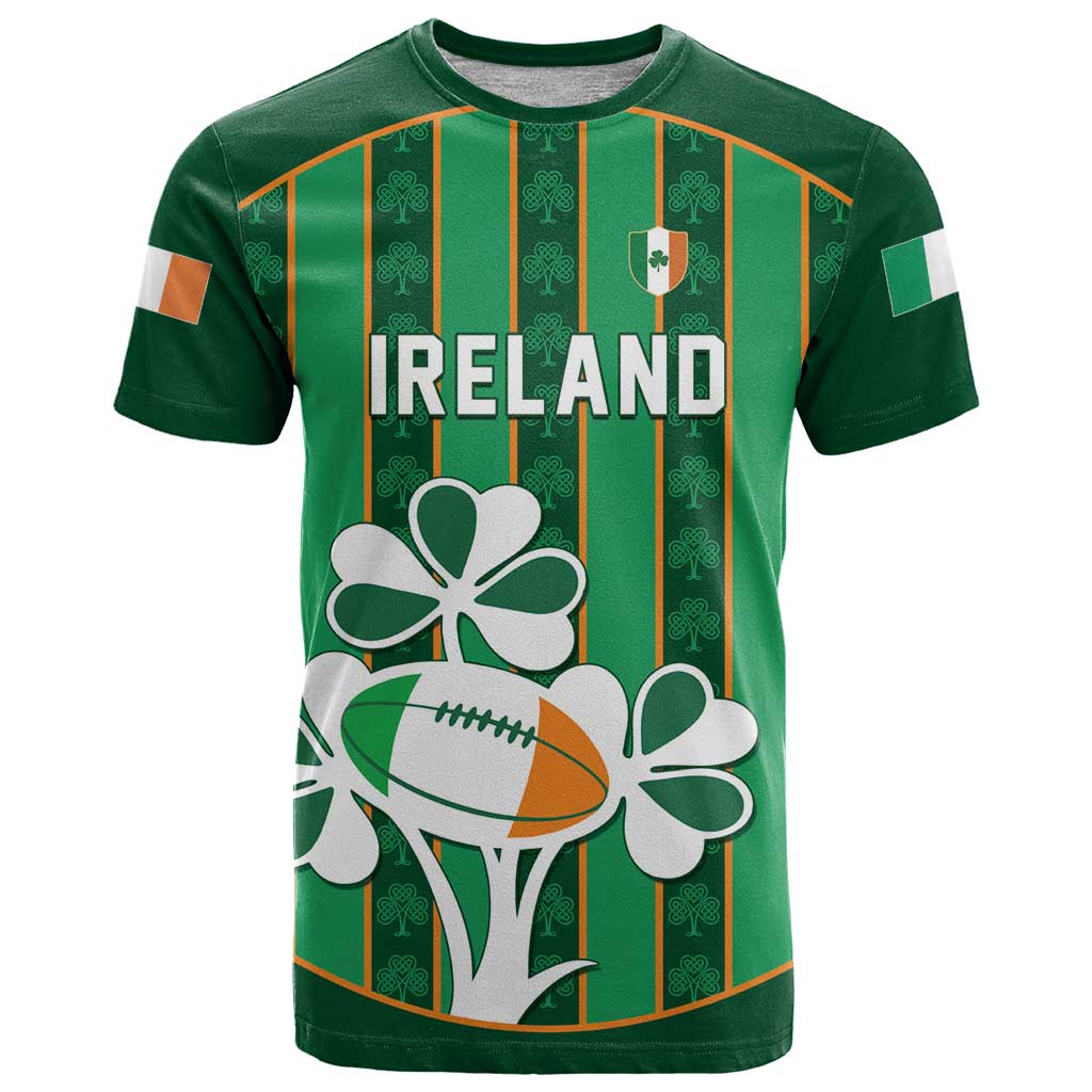 Custom Rugby Ireland T Shirt Irish Lucky Shamrock