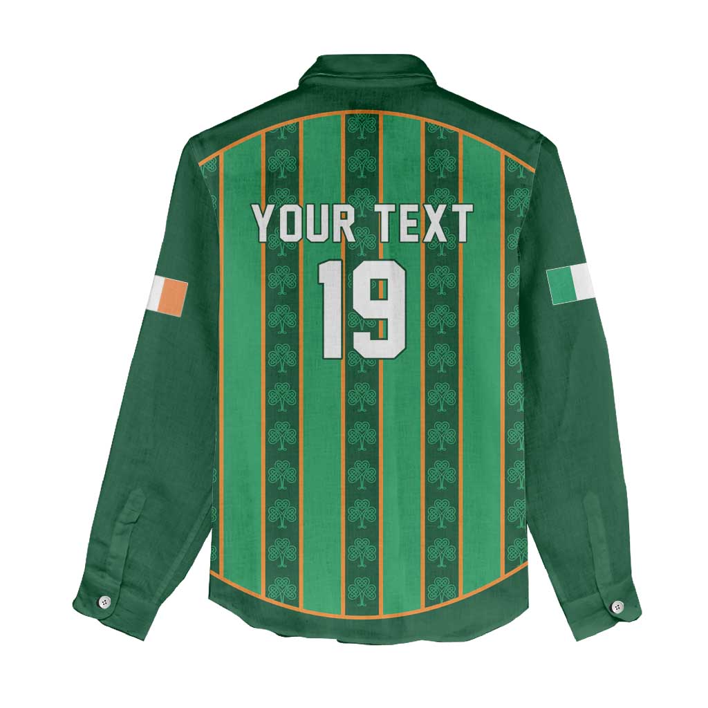 Custom Rugby Ireland Women Casual Shirt Irish Lucky Shamrock