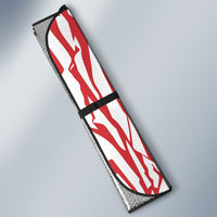 Custom German European Football Champions Auto Sun Shade Abstract Lightning Rot Weiss