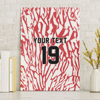 Custom German European Football Champions Canvas Wall Art Abstract Lightning Rot Weiss