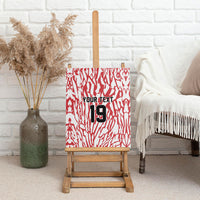 Custom German European Football Champions Canvas Wall Art Abstract Lightning Rot Weiss