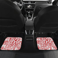 Custom German European Football Champions Car Mats Abstract Lightning Rot Weiss