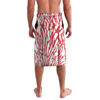 Custom German European Football Champions Lavalava Abstract Lightning Rot Weiss