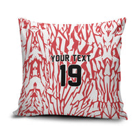 Custom German European Football Champions Pillow Cover Abstract Lightning Rot Weiss