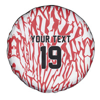 Custom German European Football Champions Spare Tire Cover Abstract Lightning Rot Weiss