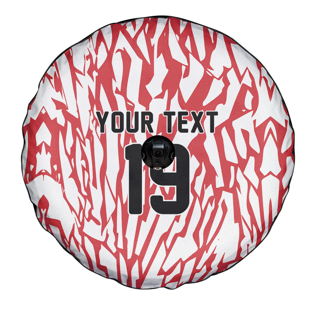 Custom German European Football Champions Spare Tire Cover Abstract Lightning Rot Weiss