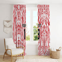 Custom German European Football Champions Window Curtain Abstract Lightning Rot Weiss