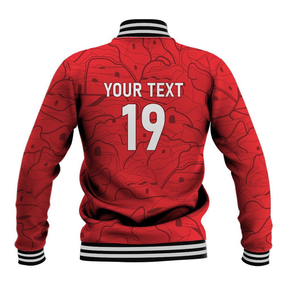 Custom World Football 2026 Austria Baseball Jacket Fussball WM Gemma Burschen Red Glory