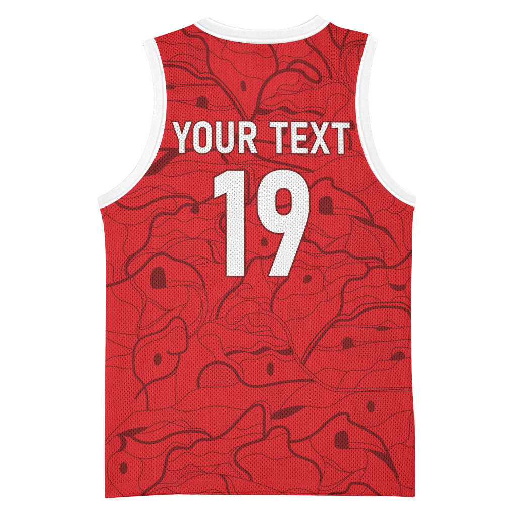 Custom World Football 2026 Austria Basketball Jersey Fussball WM Gemma Burschen Red Glory