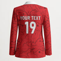 Custom World Football 2026 Austria Blazer Fussball WM Gemma Burschen Red Glory