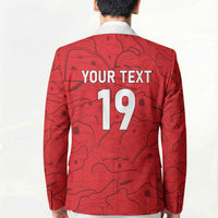 Custom World Football 2026 Austria Blazer Fussball WM Gemma Burschen Red Glory
