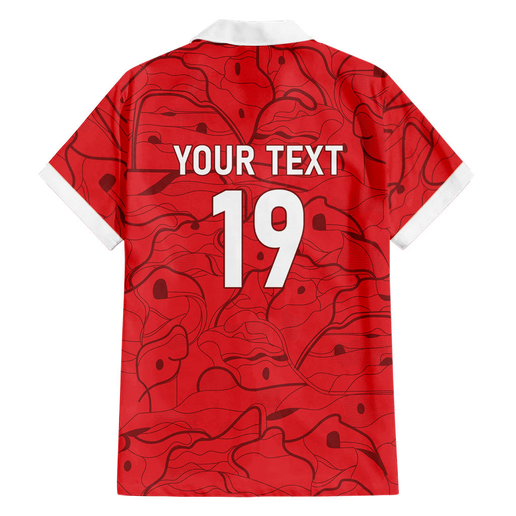 Custom World Football 2026 Austria Hawaiian Shirt Fussball WM Gemma Burschen Red Glory
