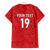 Custom World Football 2026 Austria Hawaiian Shirt Fussball WM Gemma Burschen Red Glory