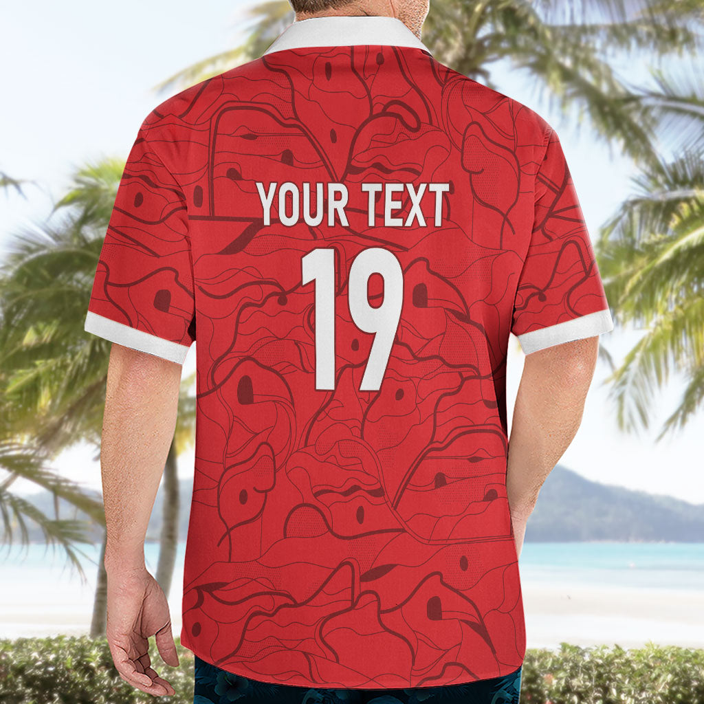 Custom World Football 2026 Austria Hawaiian Shirt Fussball WM Gemma Burschen Red Glory