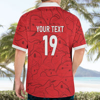 Custom World Football 2026 Austria Hawaiian Shirt Fussball WM Gemma Burschen Red Glory