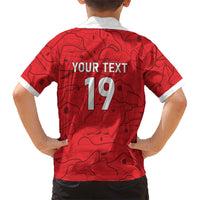 Custom World Football 2026 Austria Hawaiian Shirt Fussball WM Gemma Burschen Red Glory