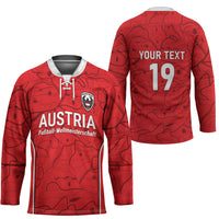 Custom World Football 2026 Austria Hockey Jersey Fussball WM Gemma Burschen Red Glory