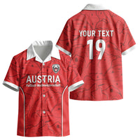 Custom World Football 2026 Austria Kid Hawaiian Shirt Fussball WM Gemma Burschen Red Glory LT19