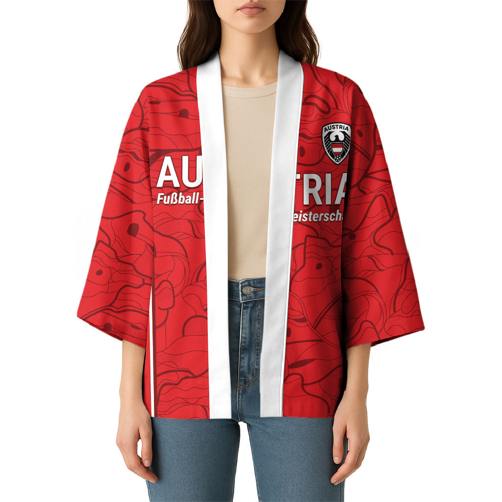 Custom World Football 2026 Austria Kimono Fussball WM Gemma Burschen Red Glory