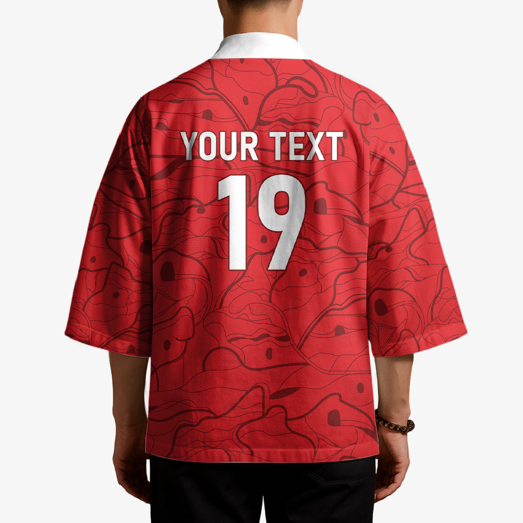Custom World Football 2026 Austria Kimono Fussball WM Gemma Burschen Red Glory
