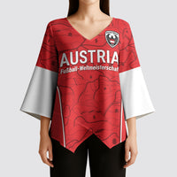 Custom World Football 2026 Austria Kimono Sleeve Blouse Fussball WM Gemma Burschen Red Glory