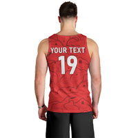 Custom World Football 2026 Austria Men Tank Top Fussball WM Gemma Burschen Red Glory