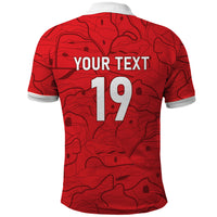 Custom World Football 2026 Austria Polo Shirt Fussball WM Gemma Burschen Red Glory