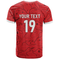 Custom World Football 2026 Austria T Shirt Fussball WM Gemma Burschen Red Glory