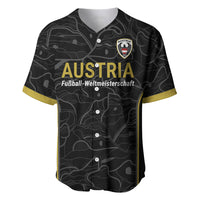 Custom World Football 2026 Austria Baseball Jersey Fussball WM Gemma Burschen Black Glory