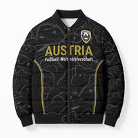 Custom World Football 2026 Austria Bomber Puffer Jacket Fussball WM Gemma Burschen Black Glory