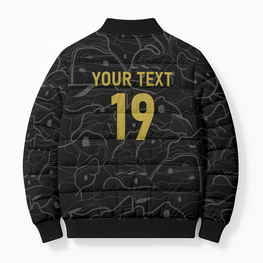 Custom World Football 2026 Austria Bomber Puffer Jacket Fussball WM Gemma Burschen Black Glory