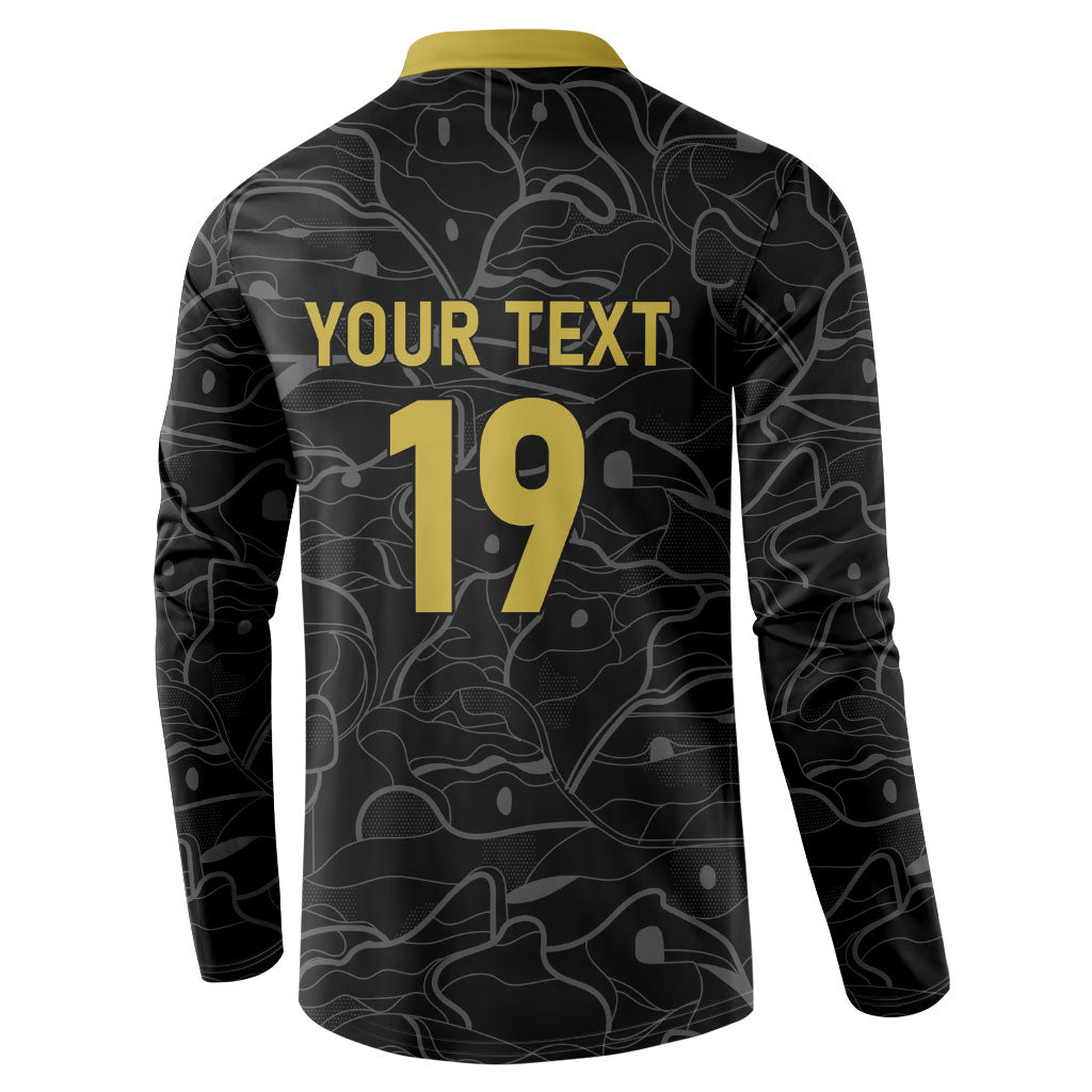 Custom World Football 2026 Austria Button Sweatshirt Fussball WM Gemma Burschen Black Glory