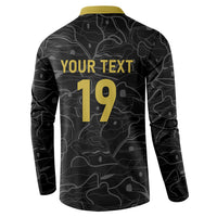 Custom World Football 2026 Austria Button Sweatshirt Fussball WM Gemma Burschen Black Glory