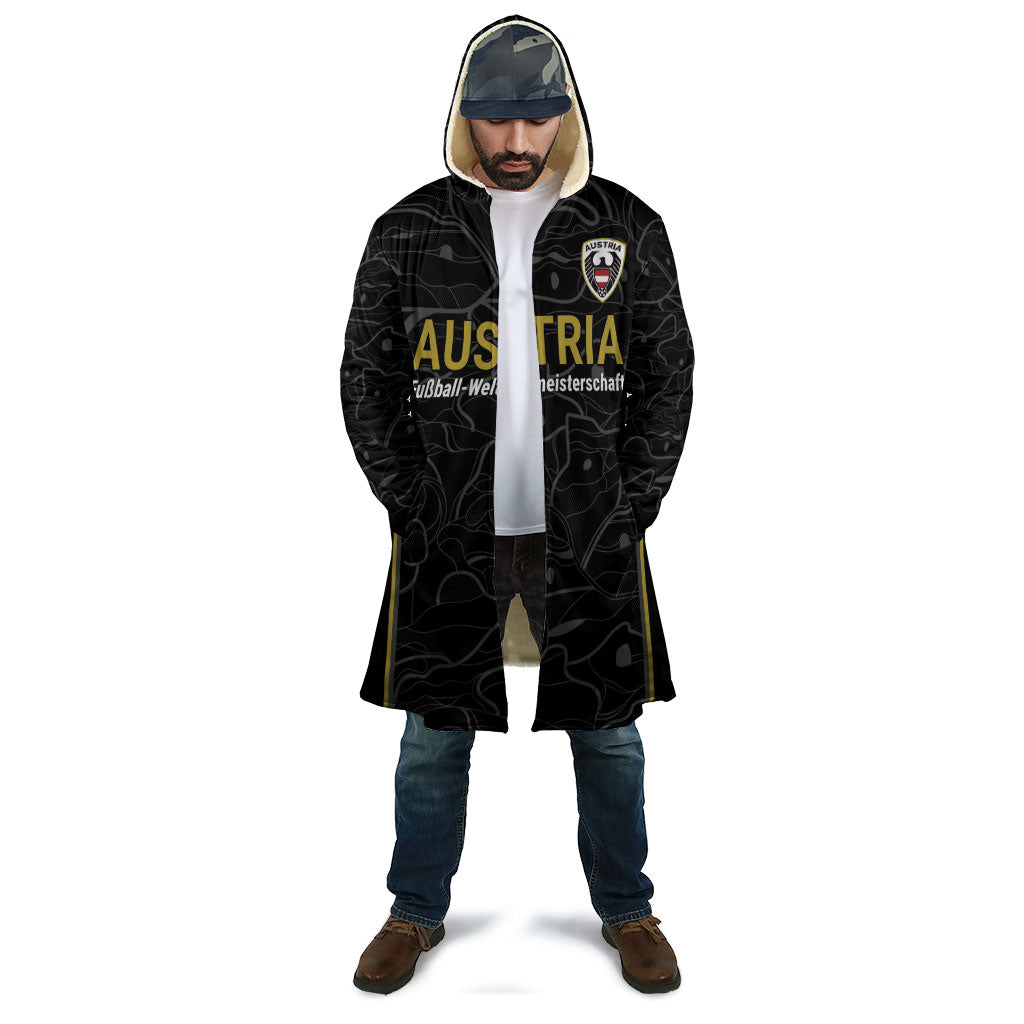 Custom World Football 2026 Austria Cloak Fussball WM Gemma Burschen Black Glory