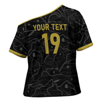 Custom World Football 2026 Austria Cross Shoulder Shirt Fussball WM Gemma Burschen Black Glory