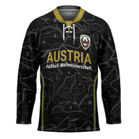 Custom World Football 2026 Austria Hockey Jersey Fussball WM Gemma Burschen Black Glory