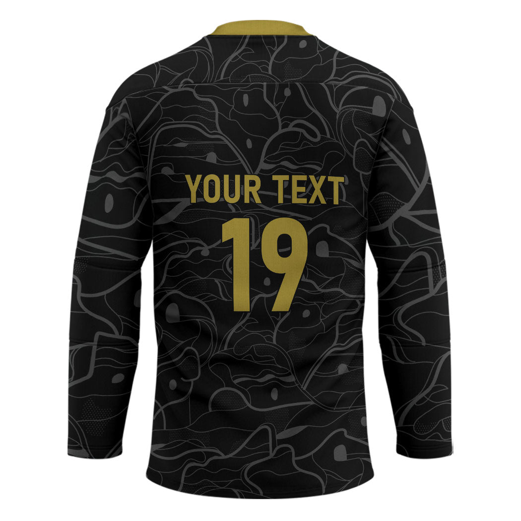 Custom World Football 2026 Austria Hockey Jersey Fussball WM Gemma Burschen Black Glory