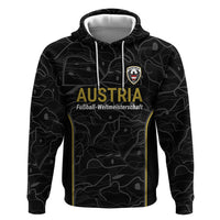 Custom World Football 2026 Austria Hoodie Fussball WM Gemma Burschen Black Glory
