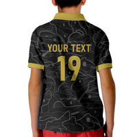Custom World Football 2026 Austria Kid Polo Shirt Fussball WM Gemma Burschen Black Glory