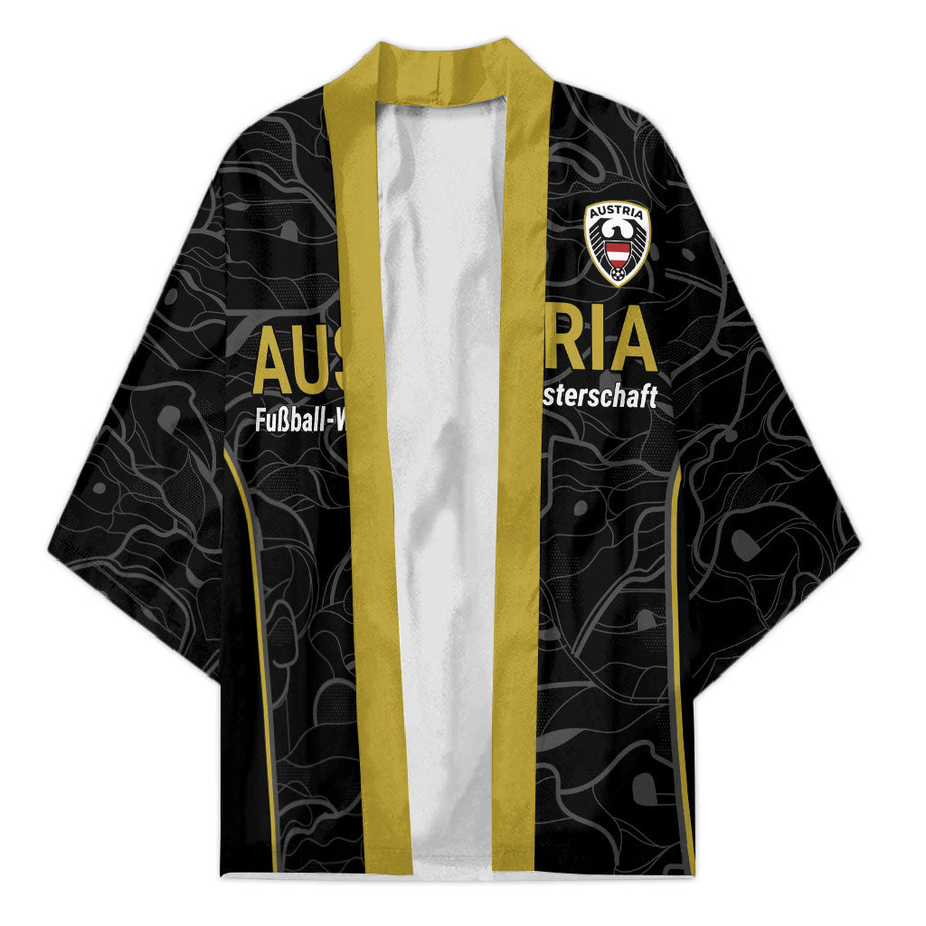 Custom World Football 2026 Austria Kimono Fussball WM Gemma Burschen Black Glory