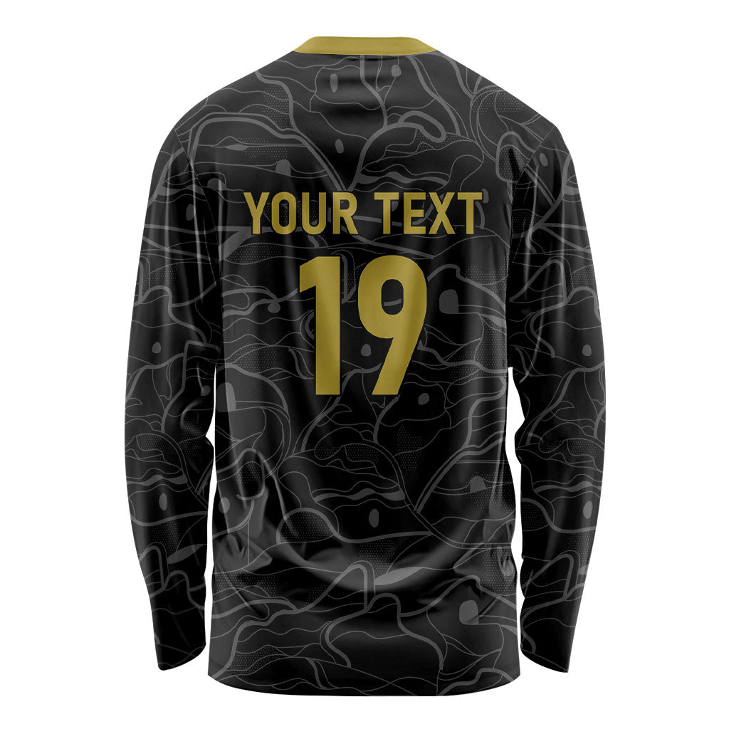 Custom World Football 2026 Austria Long Sleeve Shirt Fussball WM Gemma Burschen Black Glory