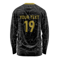Custom World Football 2026 Austria Long Sleeve Shirt Fussball WM Gemma Burschen Black Glory