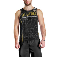 Custom World Football 2026 Austria Men Tank Top Fussball WM Gemma Burschen Black Glory