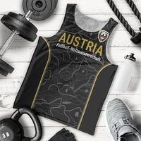 Custom World Football 2026 Austria Men Tank Top Fussball WM Gemma Burschen Black Glory